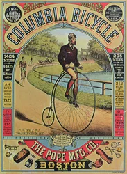 Advert for the Columbia Bicycle by The Pope MFG Co., Boston